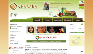 Conception site internet e-commerce chakana par idcomweb