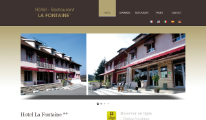 Conception site internet hotel restaurant par idcomweb