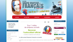 Conception site e-commerce drapeau français par idcomweb