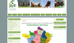 Conception site internet federation nationale conseils des chevaux par idcomweb