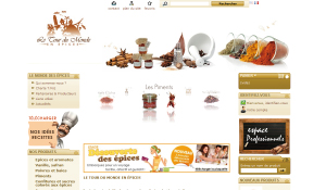 Conception site internet e-commerce Tour du monde en epices par idcomweb