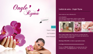 Conception site internet ongleryma par idcomweb