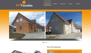 Conception site internet sti façades par idcomweb
