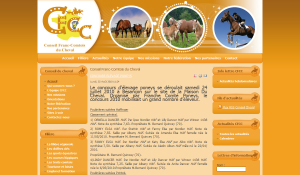 Conception site internet Conseil Franc-Comtois du Cheval par idcomweb